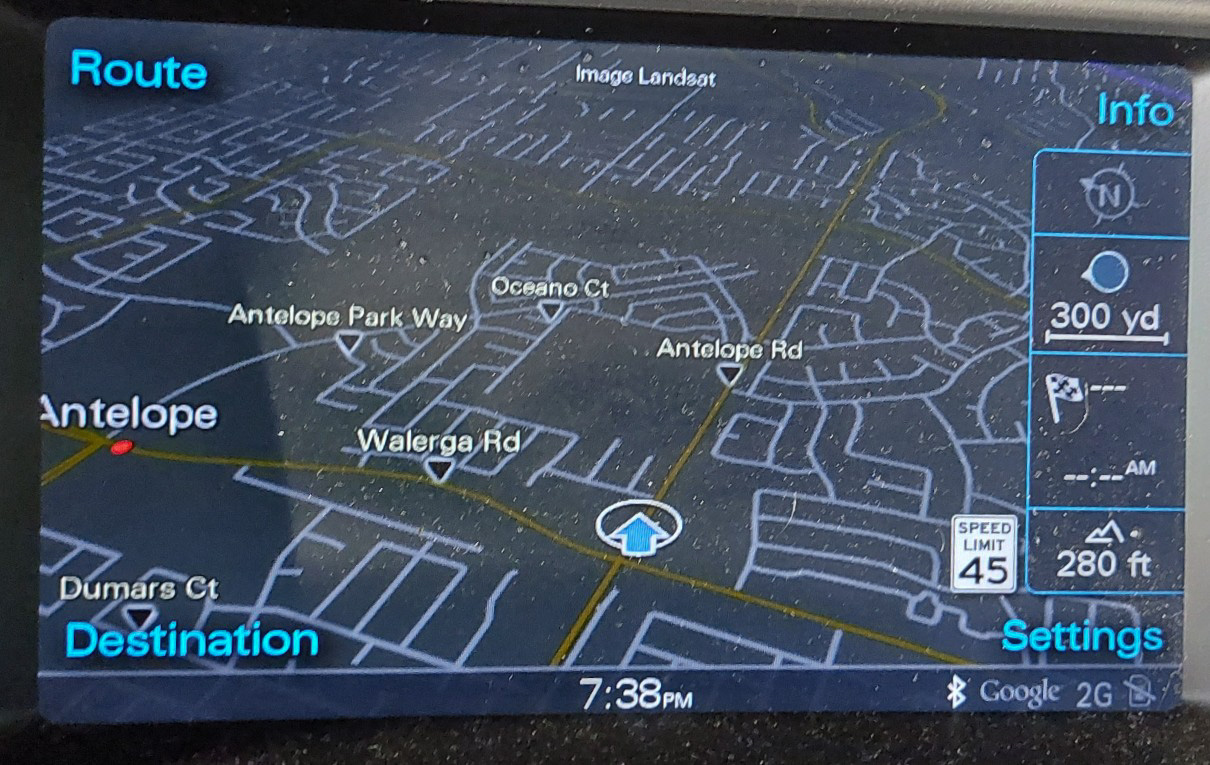 2013-2015 AUDI Q7 (4L) RADIO STEREO FRONT 7" INFORMATION MEDIA DISPLAY SCREEN — exact item pictured
